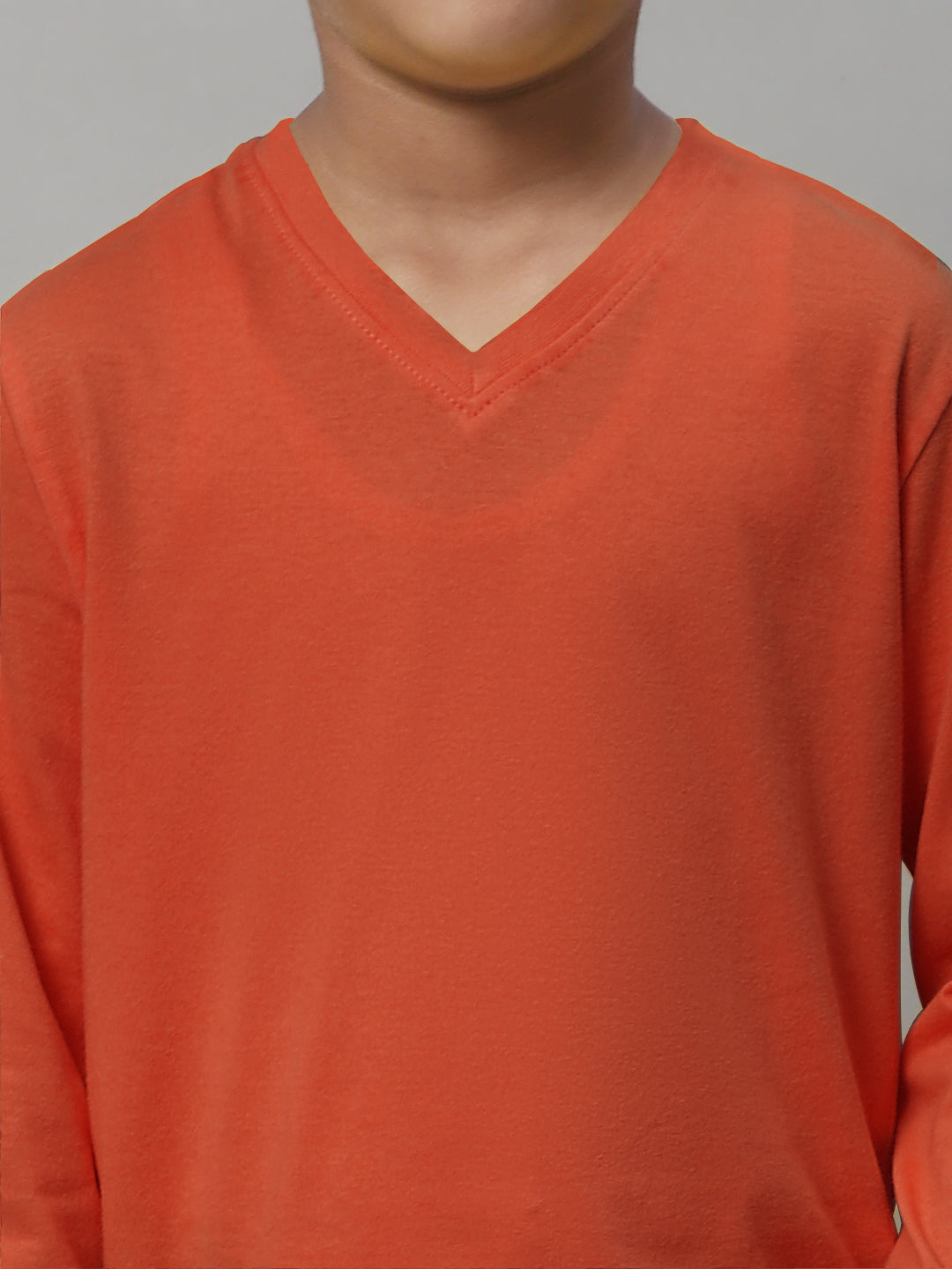 Boys V-Neck Long Sleeves Slim Fit T-shirt - Friskers