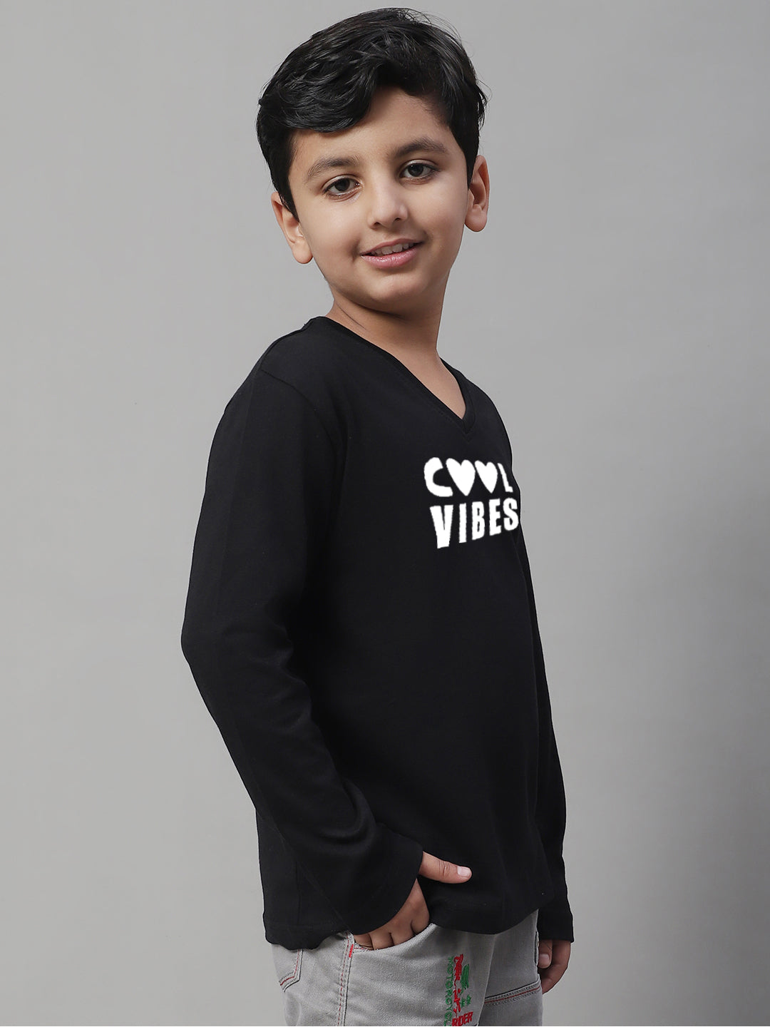 Boys Cool Vibes Casual Fit Printed T-Shirt - Friskers
