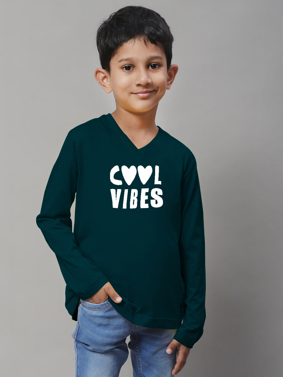 Boys Cool Vibes Casual Fit Printed T-Shirt - Friskers