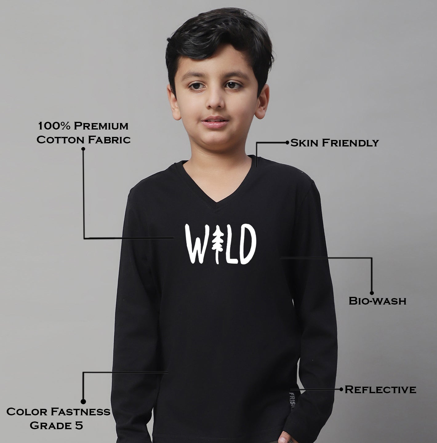 Boys Wild Casual Fit Printed T-Shirt - Friskers