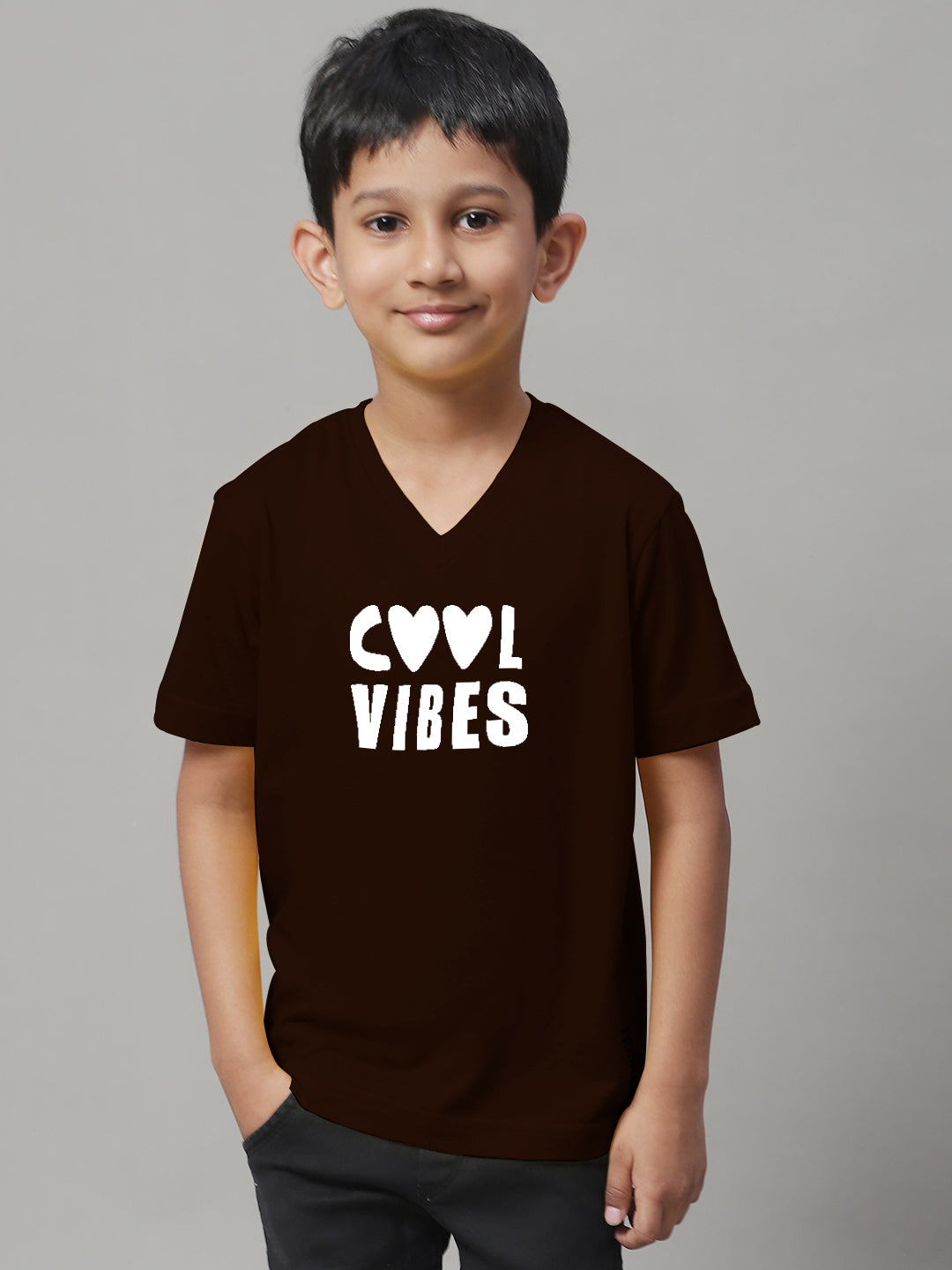 Boys Cool Vibes Half Sleeves Printed T-Shirt - Friskers