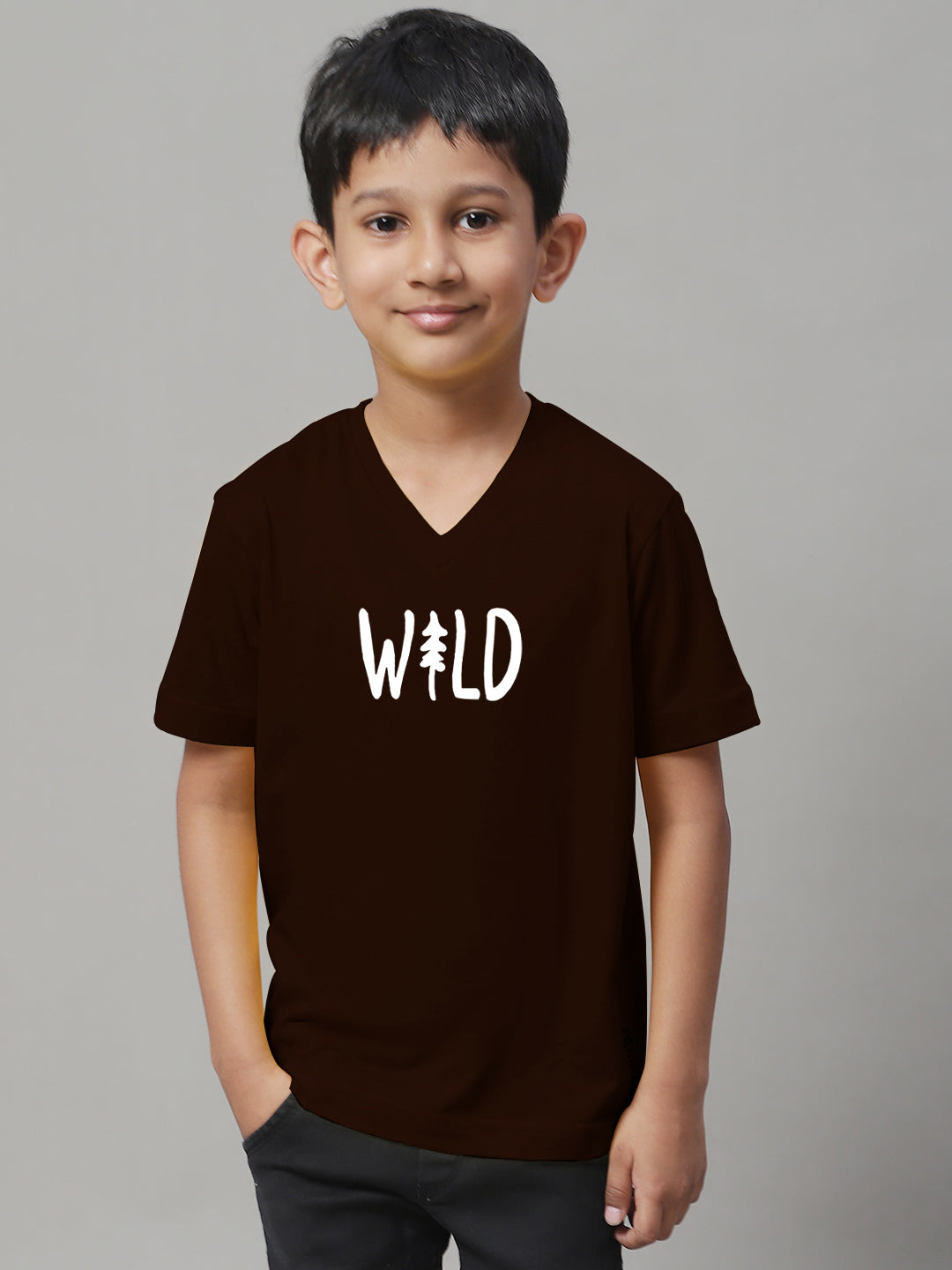 Boys Wild Half Sleeves Printed T-Shirt - Friskers