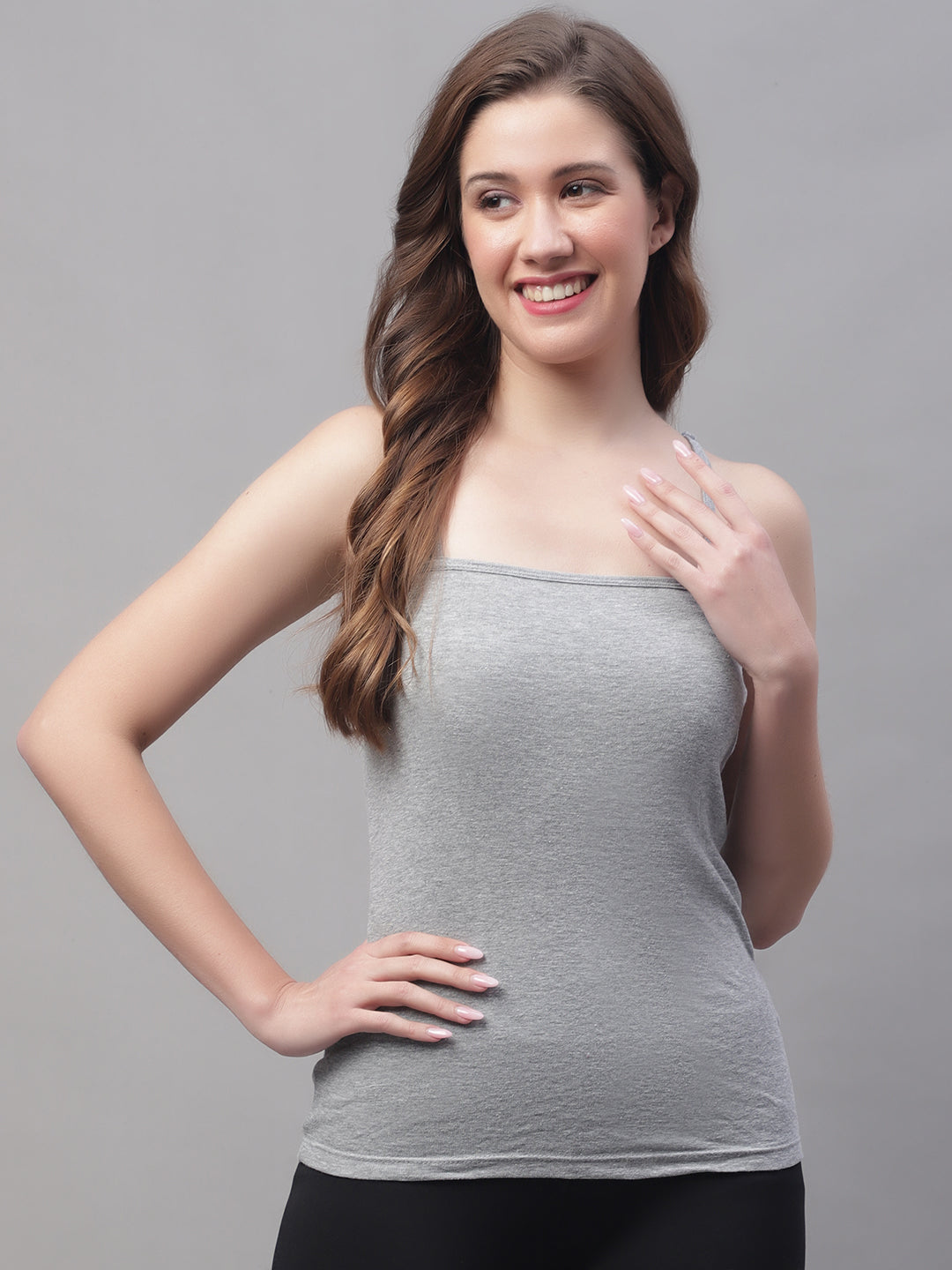 Non-Padded Cotton Spaghetti Camisole - Friskers
