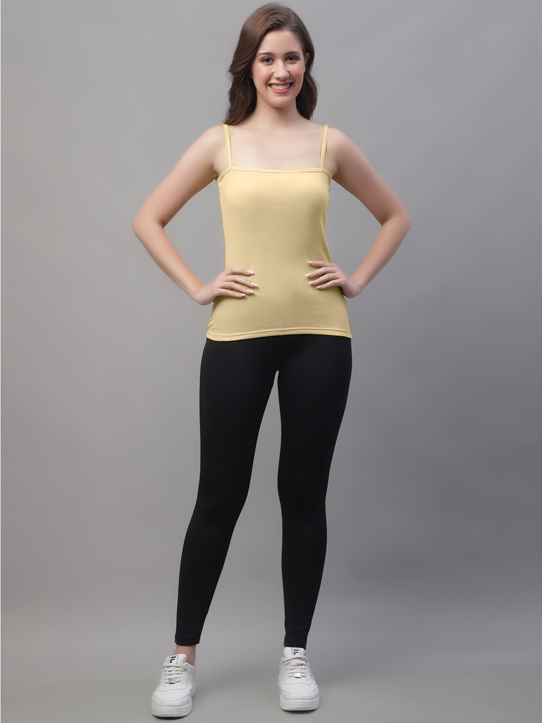 Non-Padded Cotton Spaghetti Camisole - Friskers