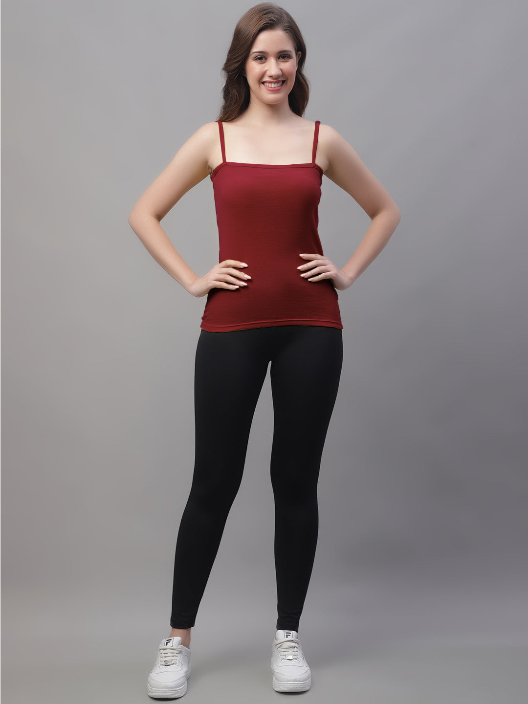 Non-Padded Cotton Spaghetti Camisole - Friskers