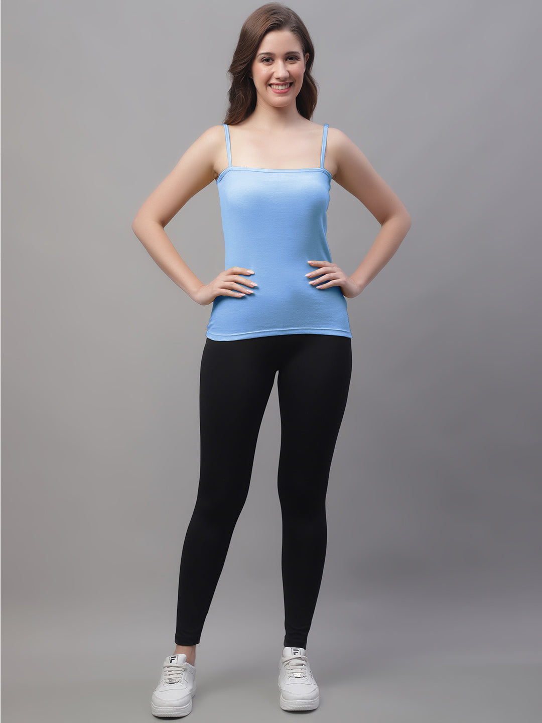 Non-Padded Cotton Spaghetti Camisole - Friskers