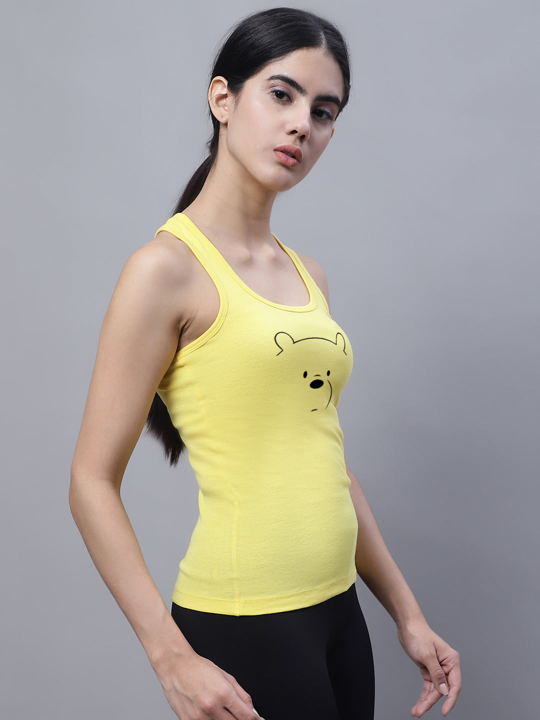 Fbar Bear Sleeveless Printed Women Tank Top - Friskers