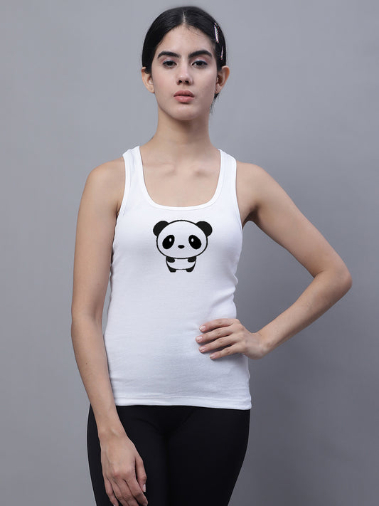 Fbar Baby Panda Sleeveless Printed Women Tank Top - Friskers