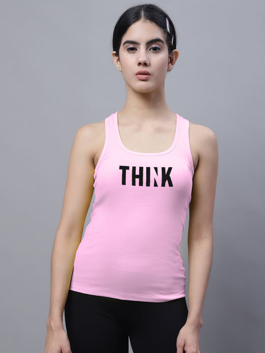 Fbar Think Printed Sleeveless Women Tank Top - Friskers