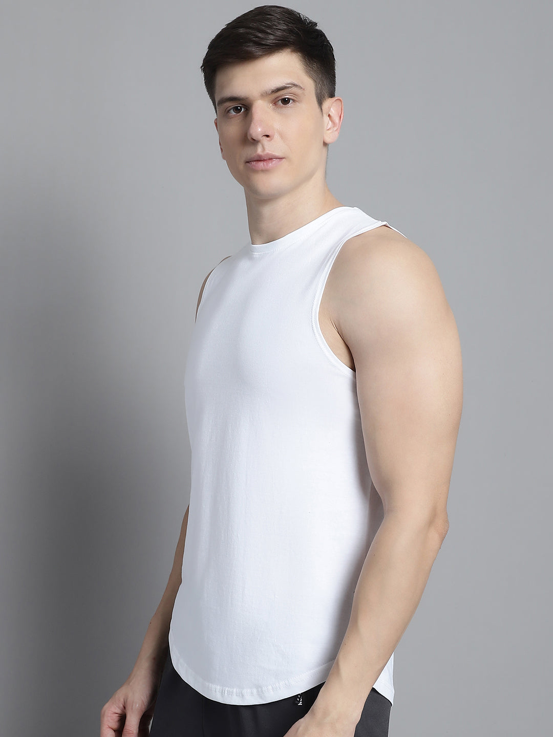 Fbar Men Solid Cotton Innerwear Gym Vest - Friskers