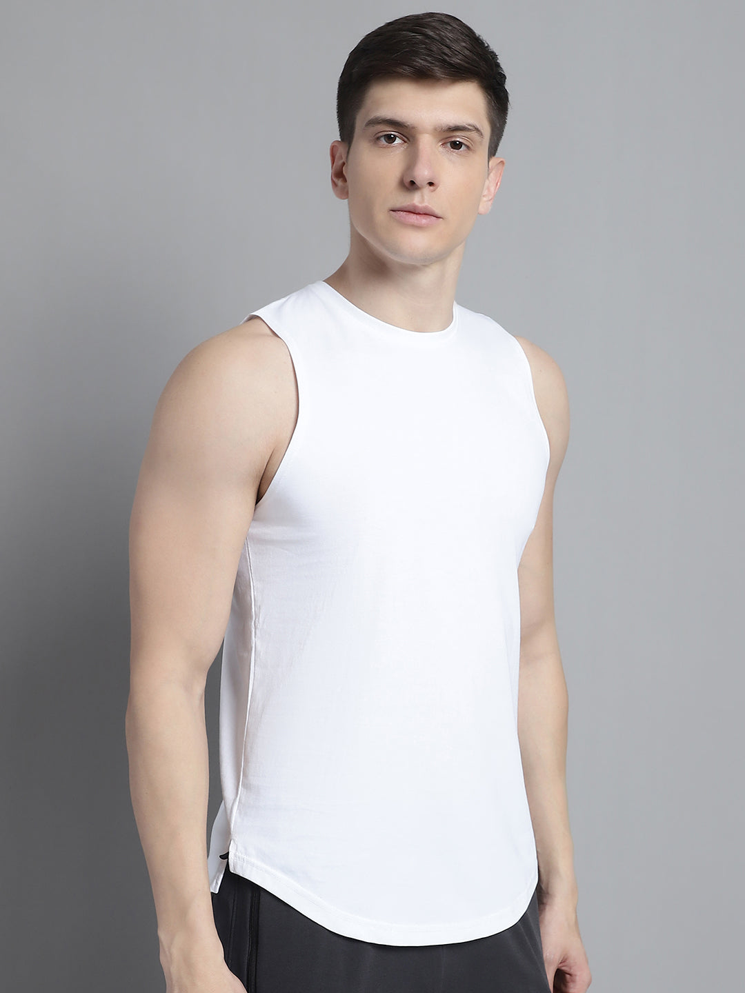 Fbar Men Solid Cotton Innerwear Gym Vest - Friskers