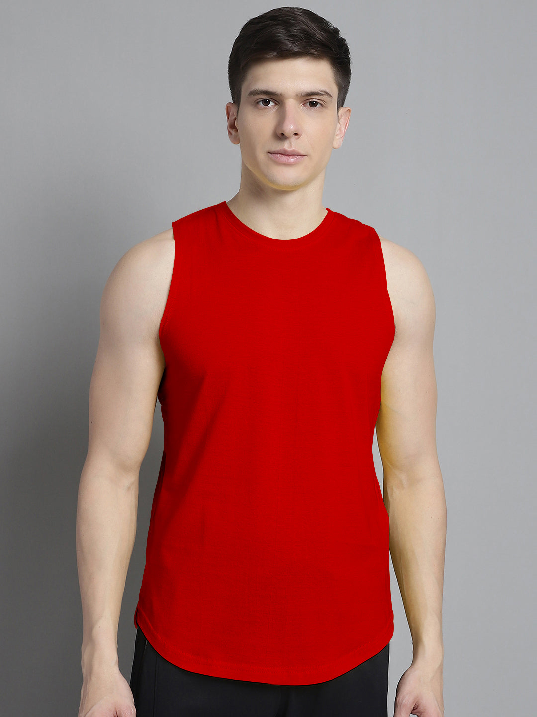 Fbar Men Solid Cotton Innerwear Gym Vest - Friskers