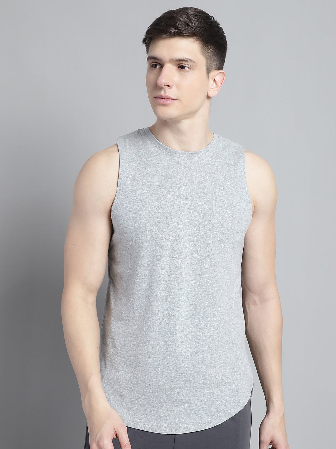 Fbar Men Solid Cotton Innerwear Gym Vest - Friskers