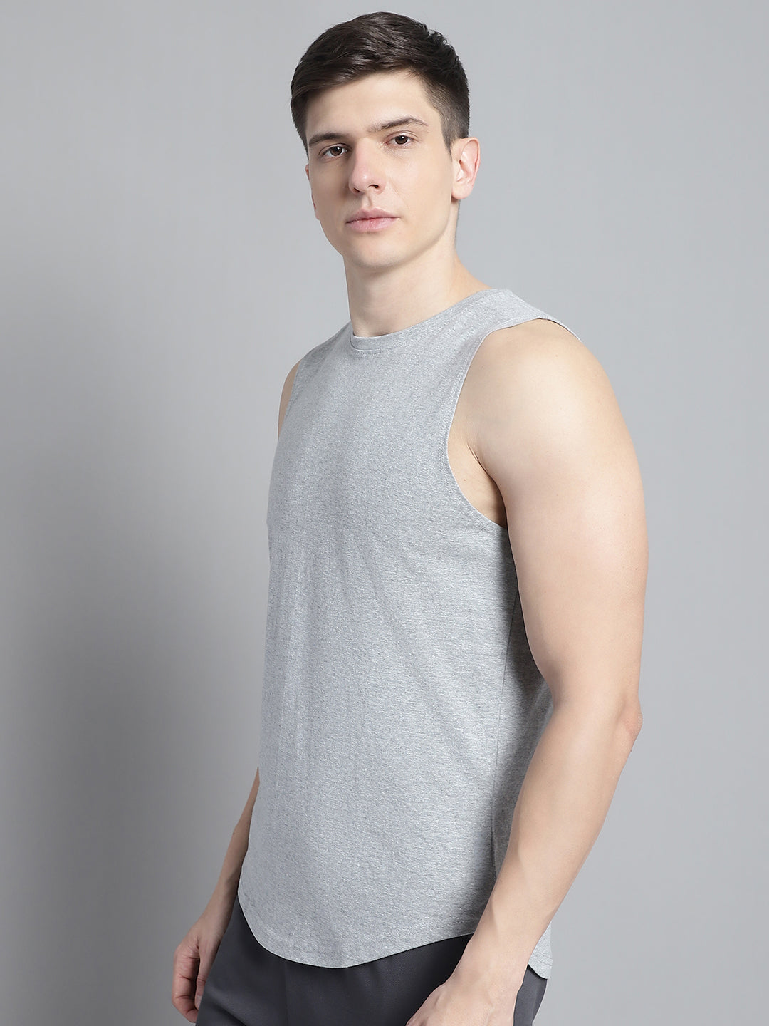 Fbar Men Solid Cotton Innerwear Gym Vest - Friskers