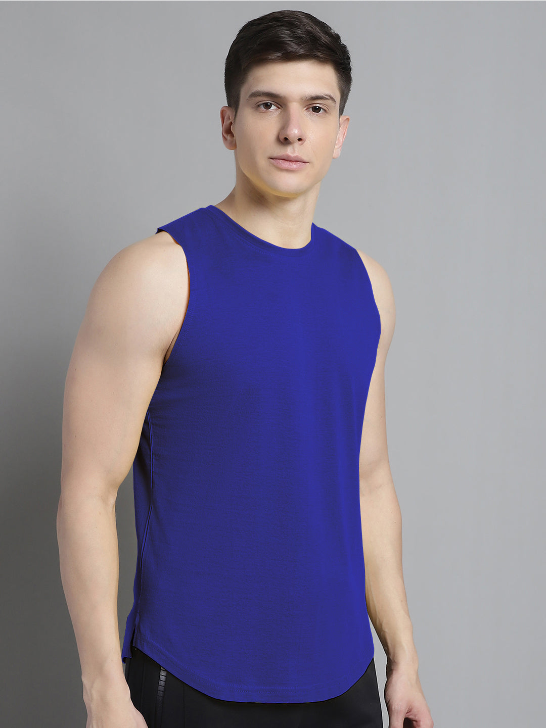 Fbar Men Solid Cotton Innerwear Gym Vest - Friskers