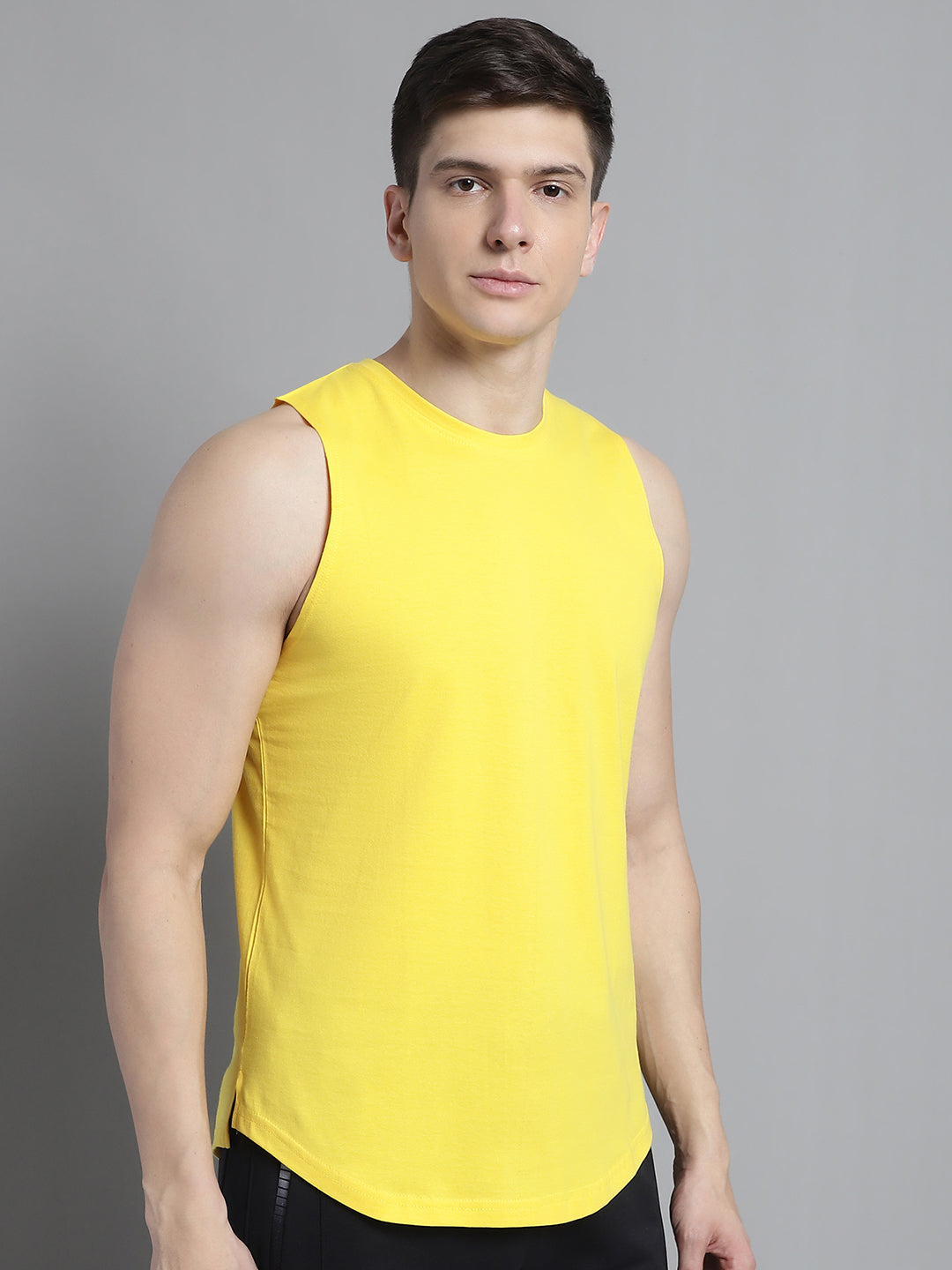 Fbar Men Solid Cotton Innerwear Gym Vest - Friskers