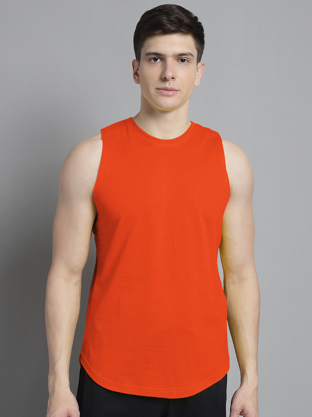 Fbar Men Solid Cotton Innerwear Gym Vest - Friskers