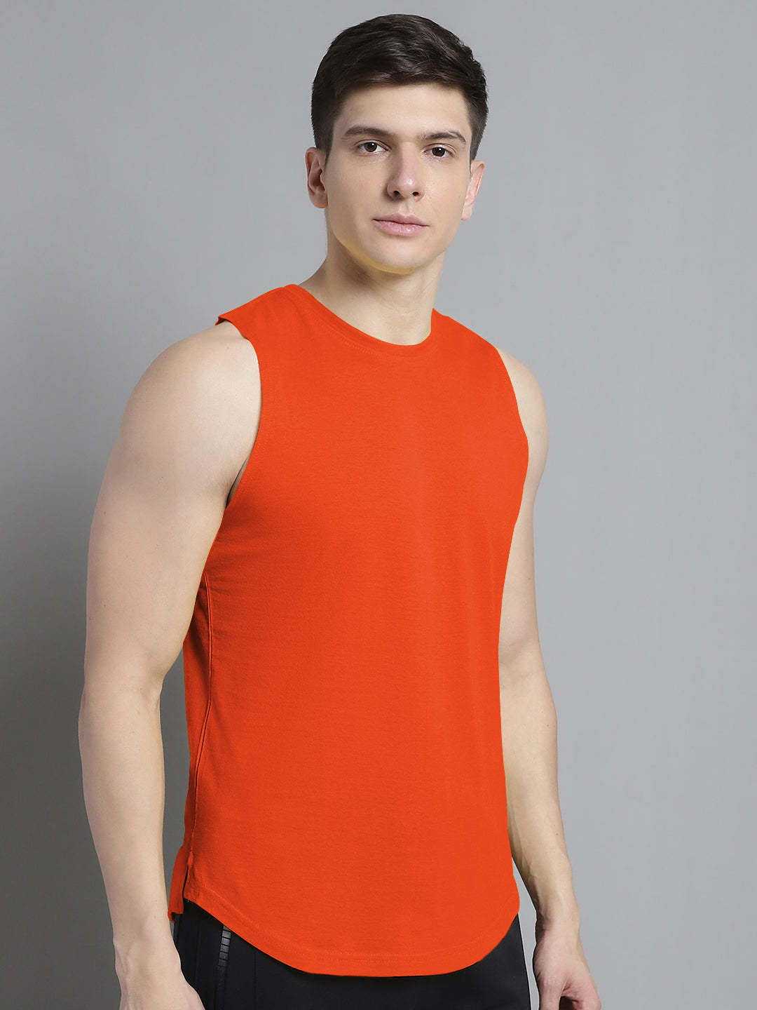 Fbar Men Solid Cotton Innerwear Gym Vest - Friskers