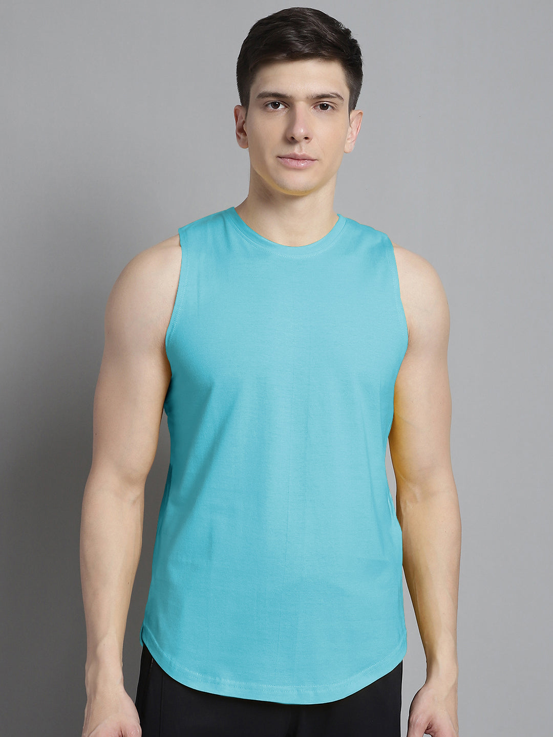 Fbar Men Solid Cotton Innerwear Gym Vest - Friskers