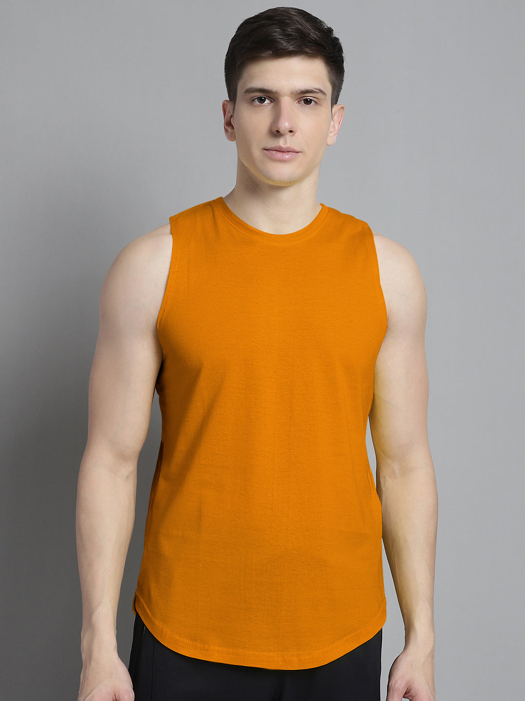 Fbar Men Solid Cotton Innerwear Gym Vest - Friskers