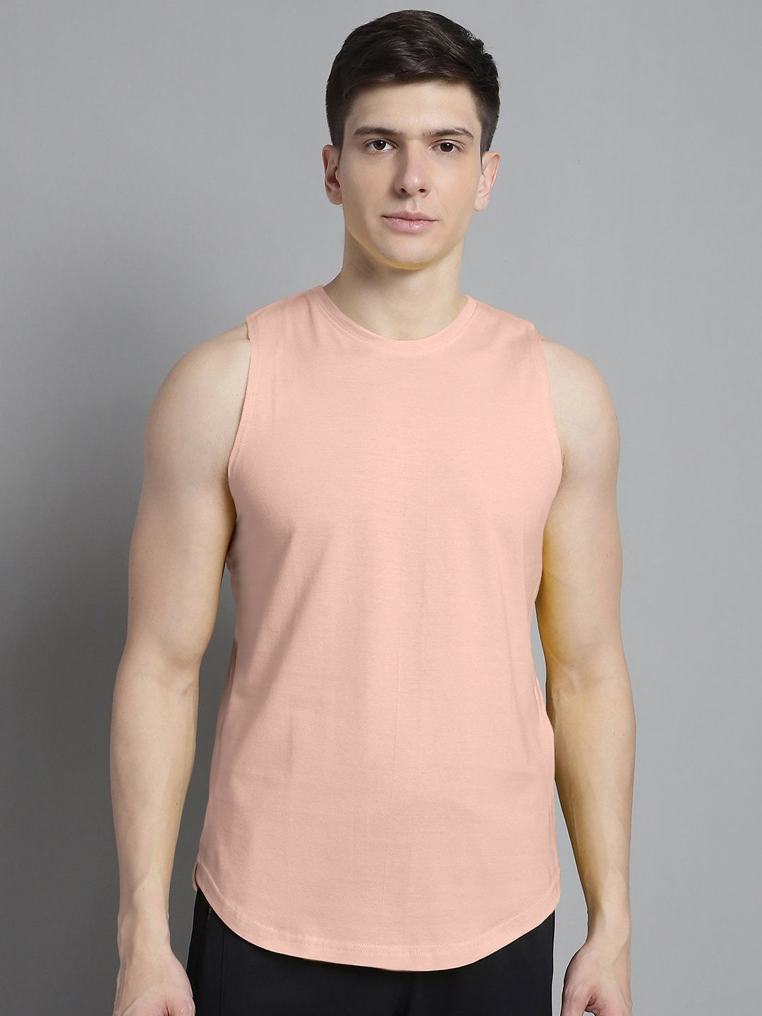 Fbar Men Solid Cotton Innerwear Gym Vest - Friskers