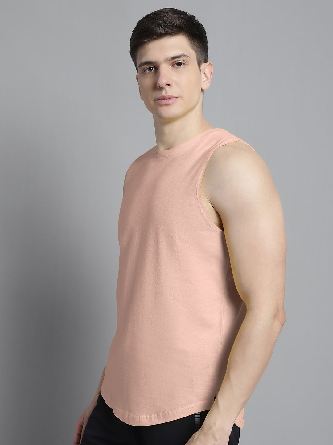 Fbar Men Solid Cotton Innerwear Gym Vest - Friskers