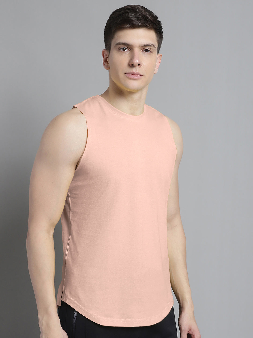 Fbar Men Solid Cotton Innerwear Gym Vest - Friskers