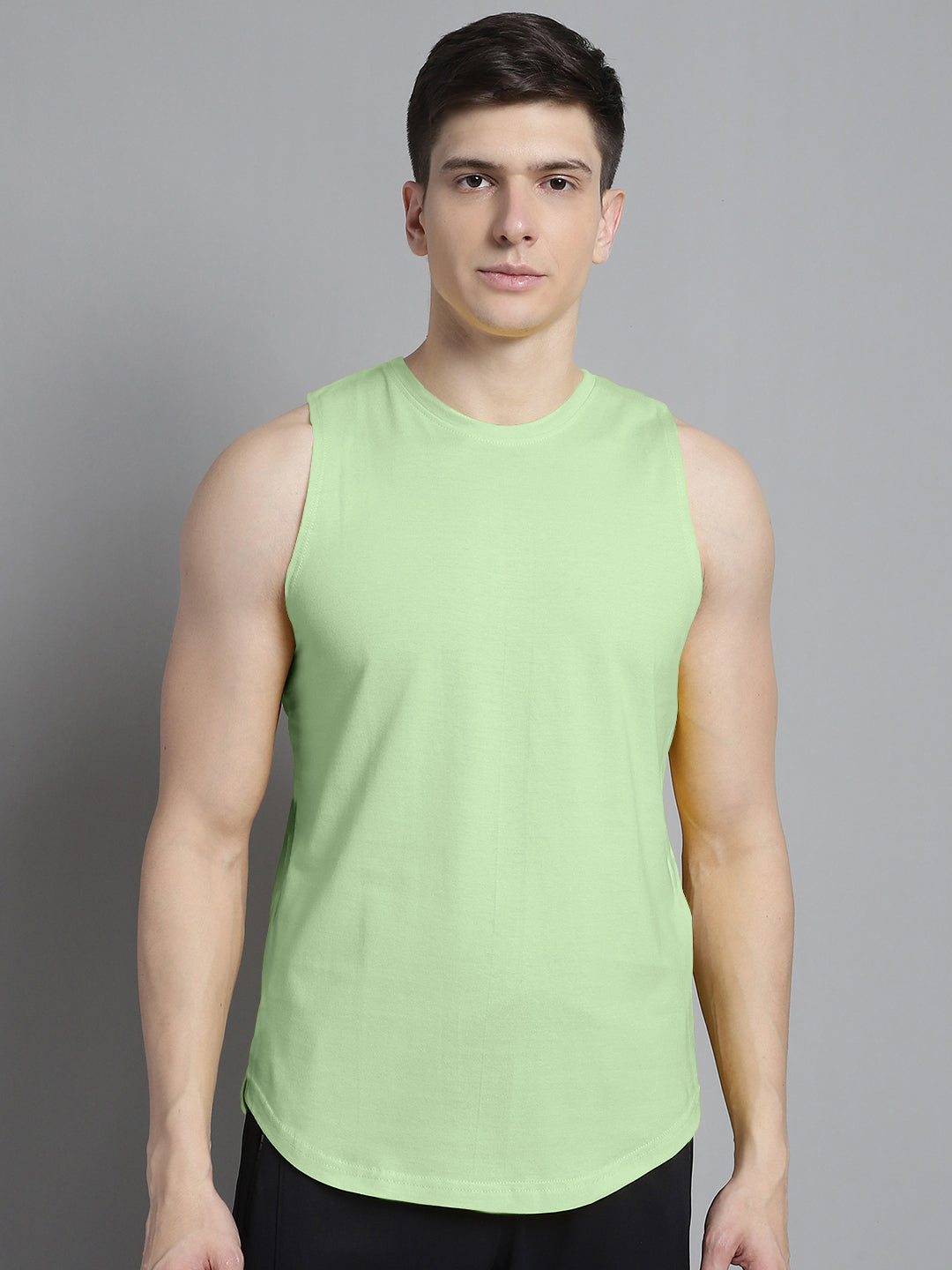 Fbar Men Solid Cotton Innerwear Gym Vest - Friskers