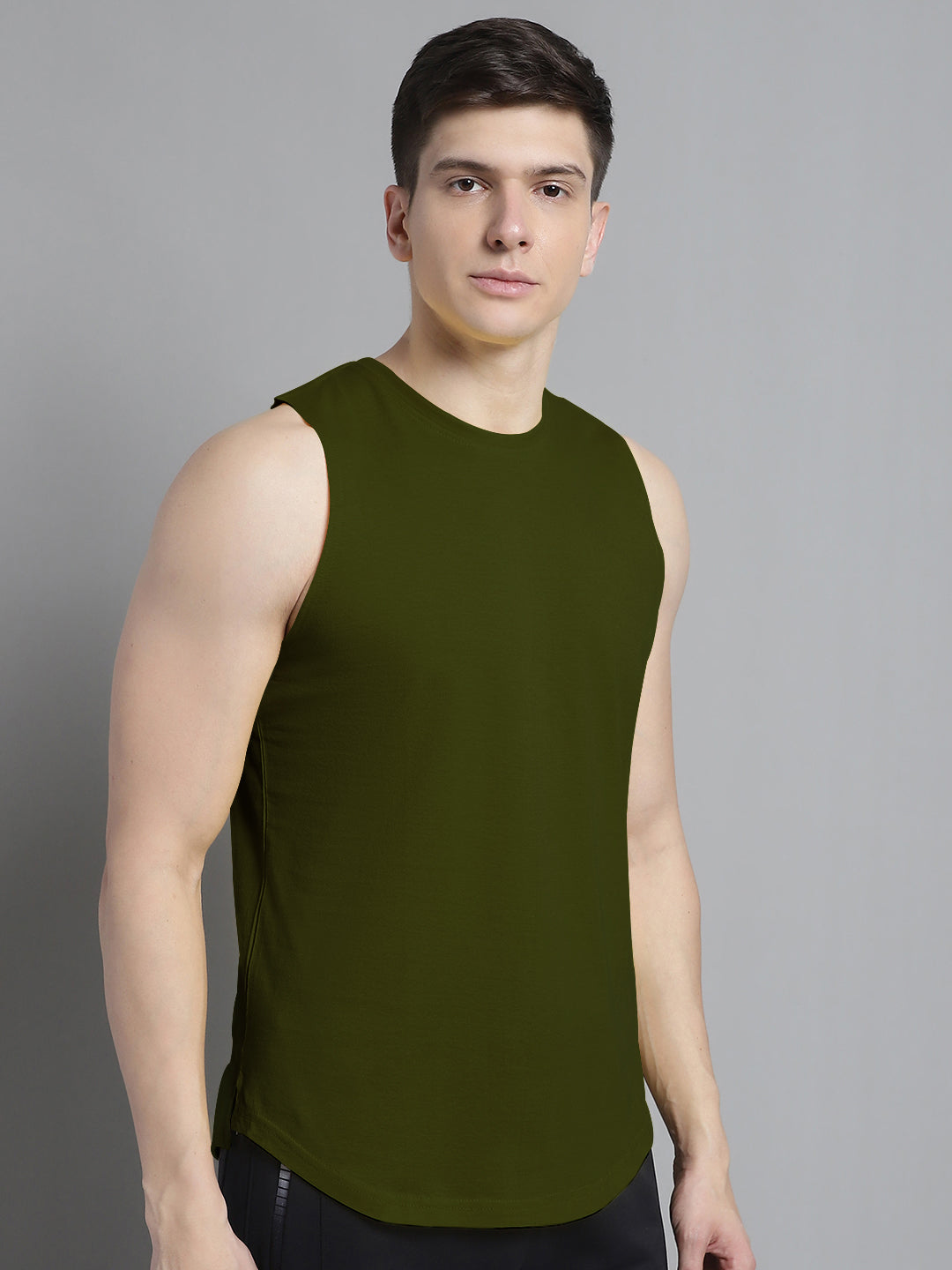 Fbar Men Solid Cotton Innerwear Gym Vest - Friskers