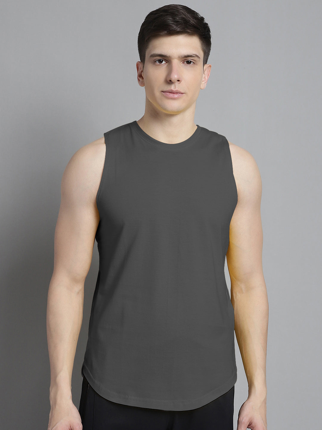 Fbar Men Solid Cotton Innerwear Gym Vest - Friskers