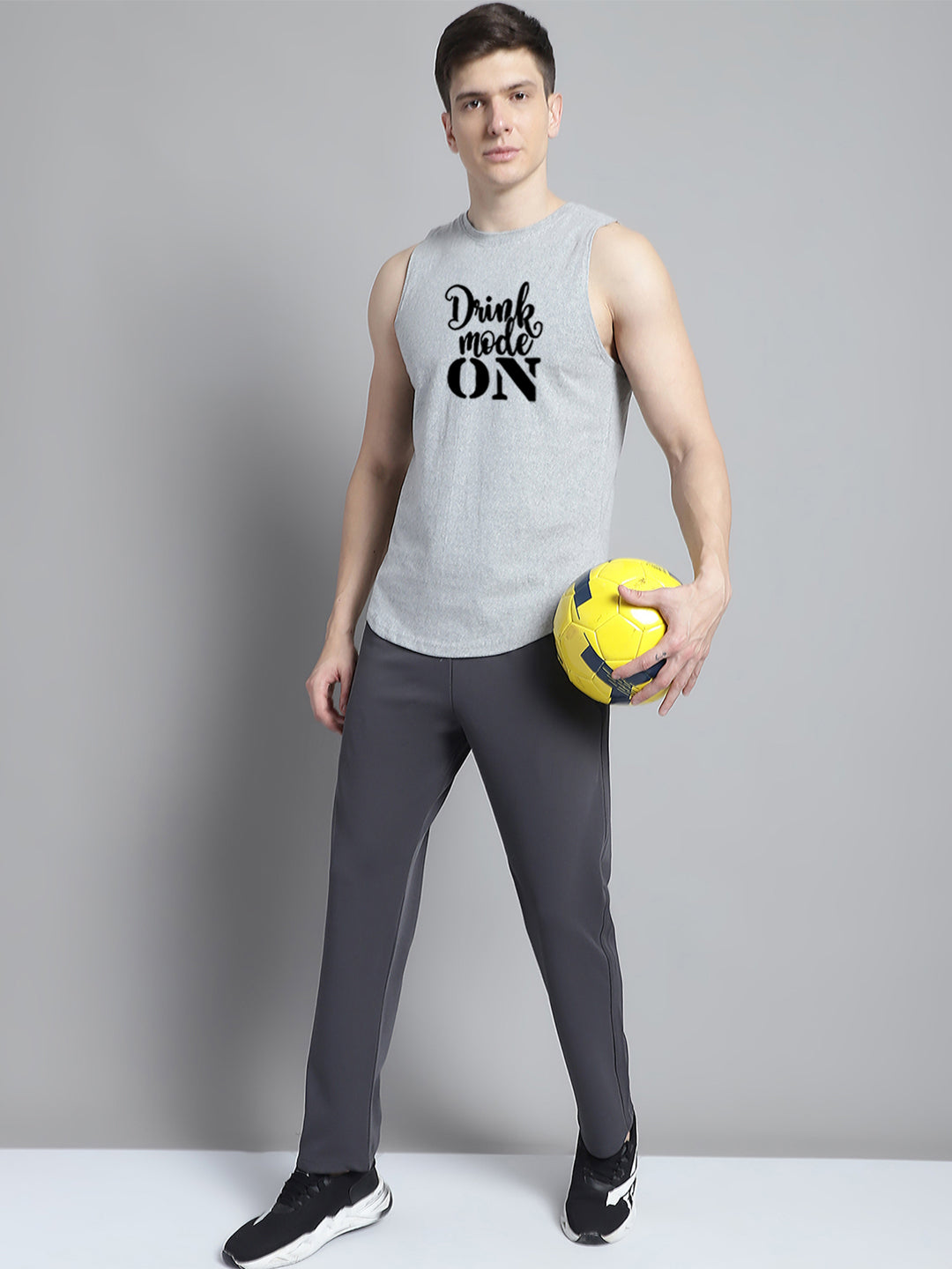 Fbar Drink Mode On printed Pure Cotton Training Vest - Friskers