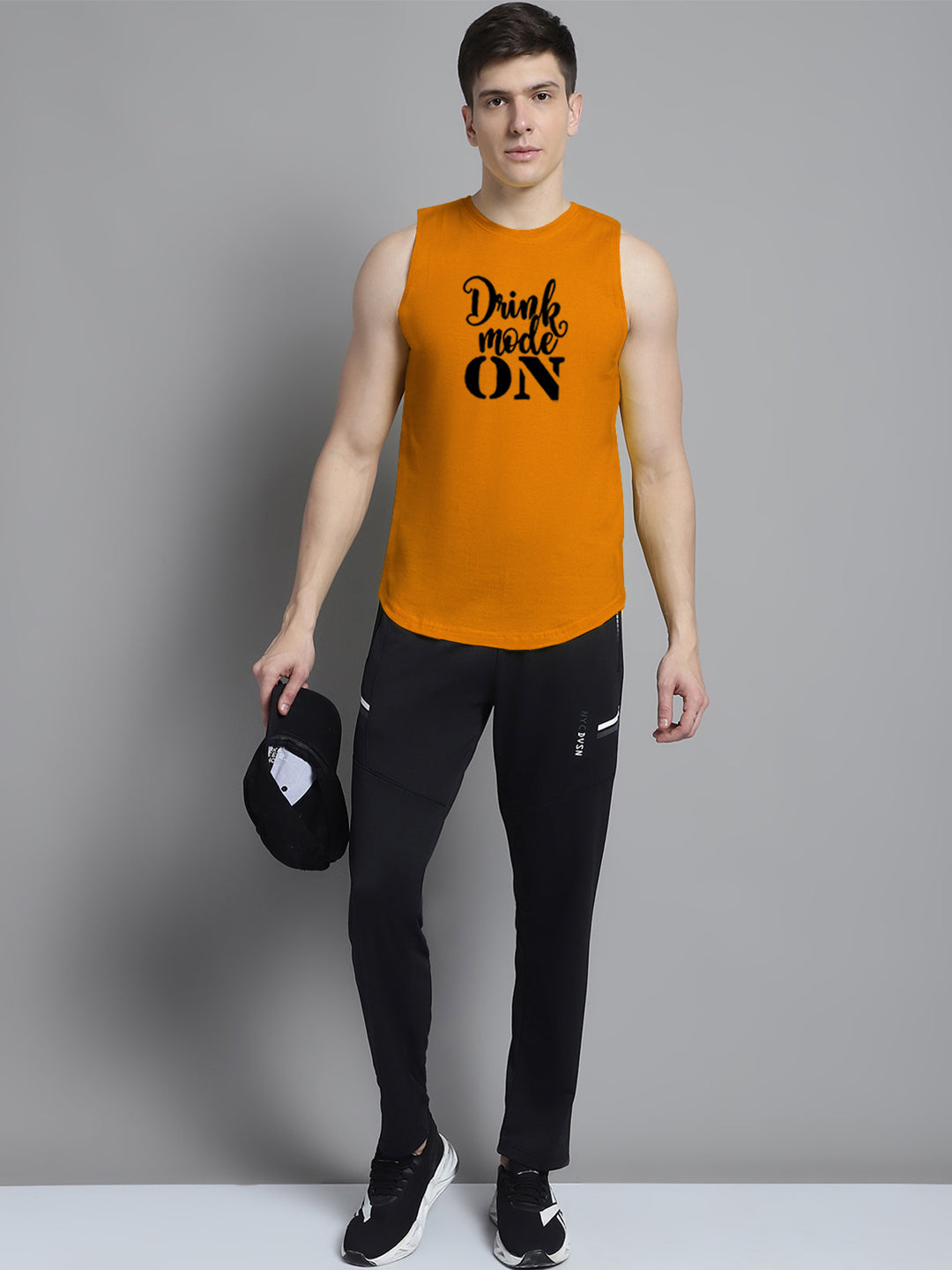 Fbar Drink Mode On printed Pure Cotton Training Vest - Friskers