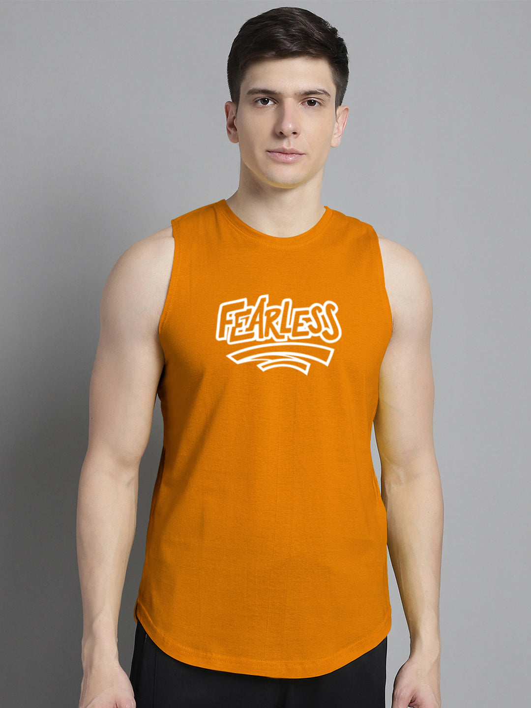 Fbar Fearless printed Pure Cotton Training Vest - Friskers
