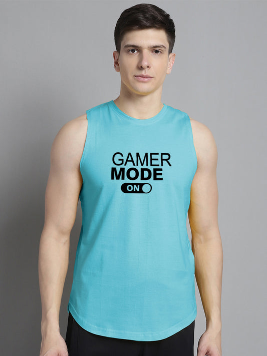 Fbar Gamer Mode On printed Pure Cotton Training Vest - Friskers