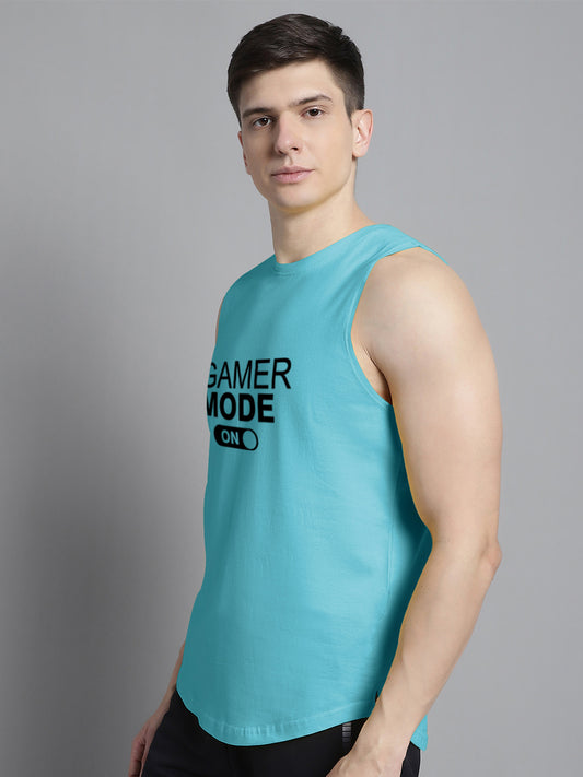 Fbar Gamer Mode On printed Pure Cotton Training Vest - Friskers