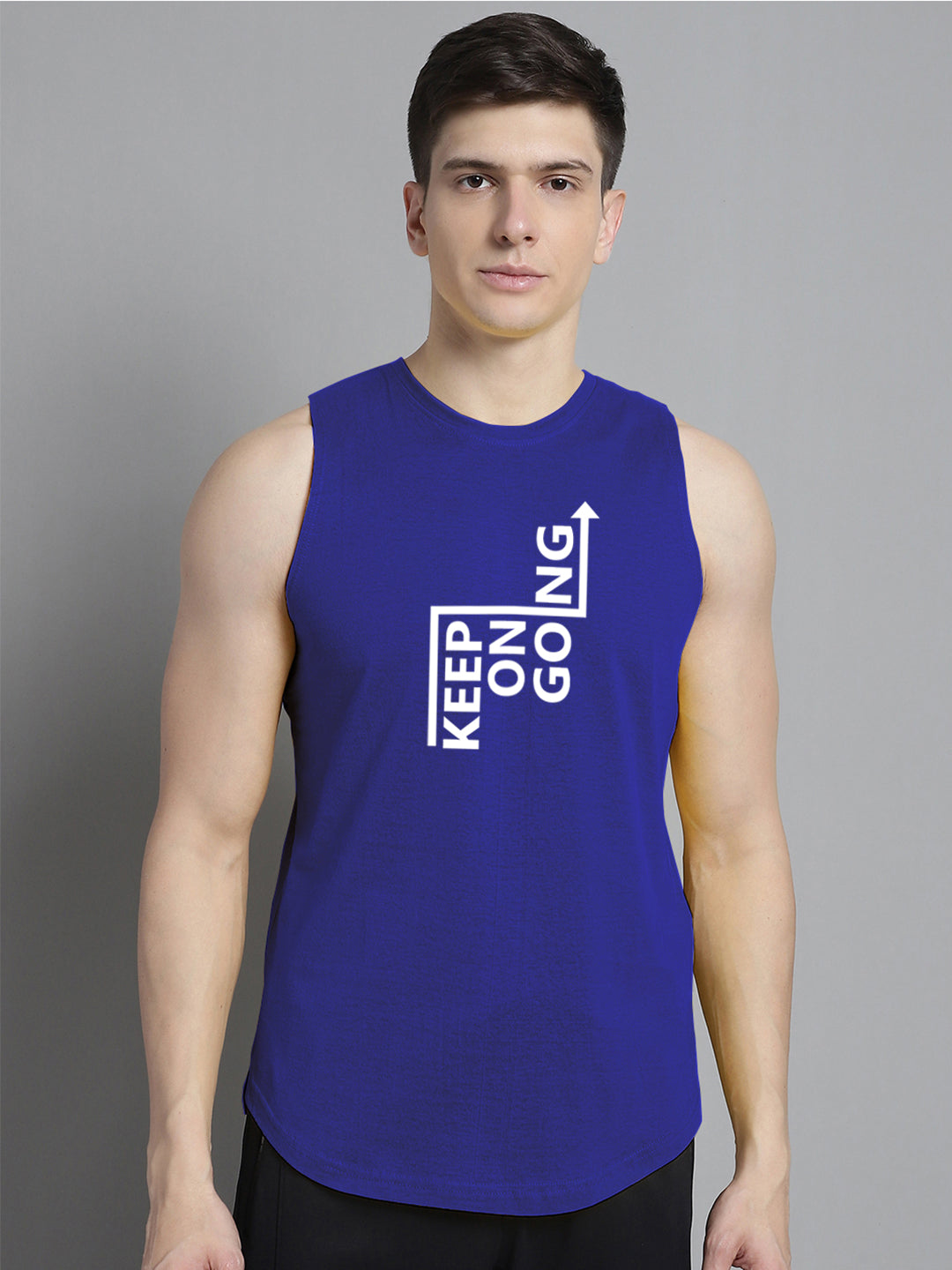 Fbar Keep On Going printed Pure Cotton Training Vest - Friskers