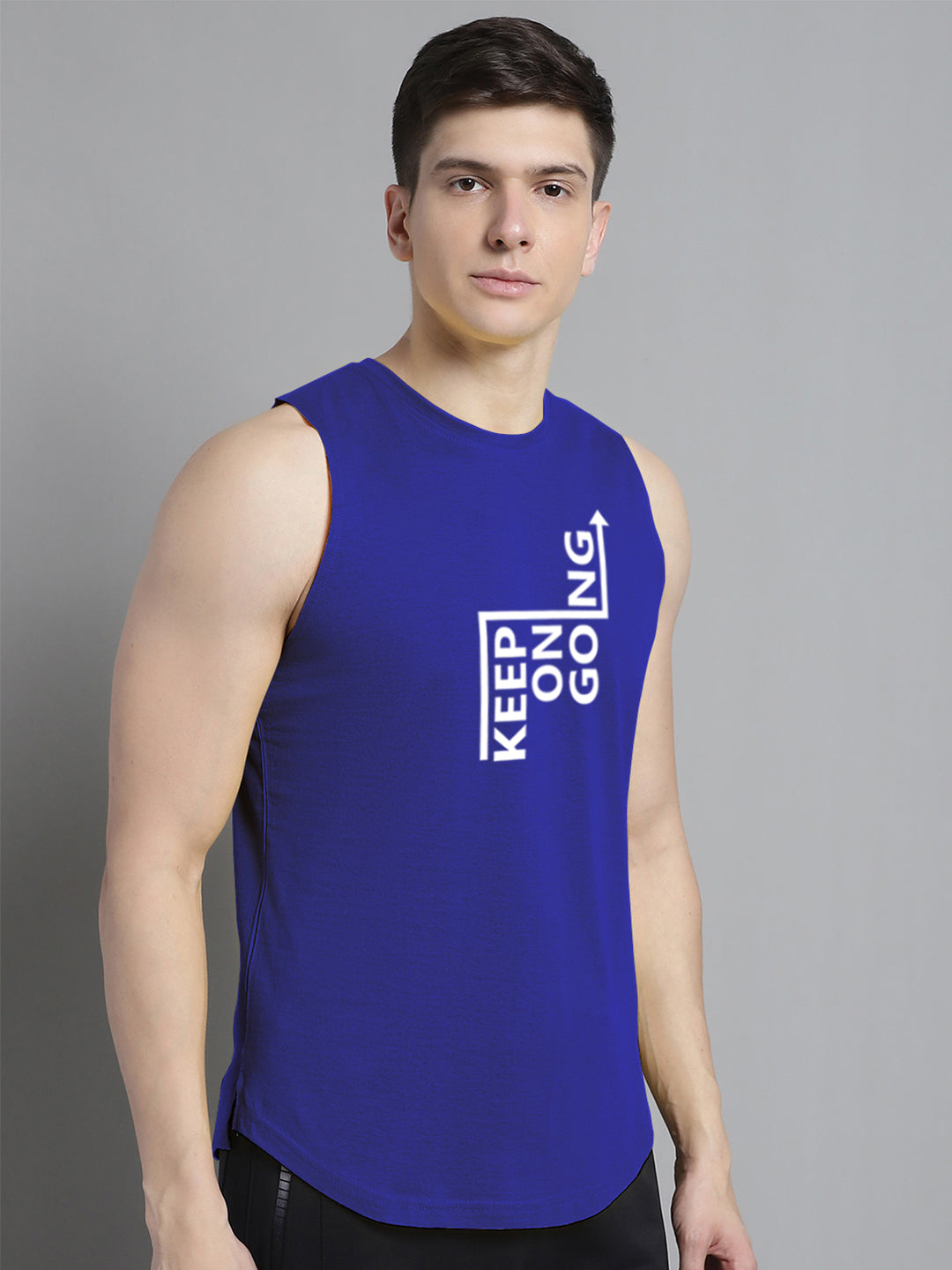 Fbar Keep On Going printed Pure Cotton Training Vest - Friskers