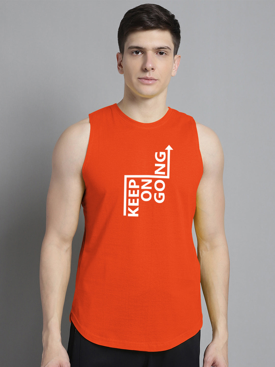 Fbar Keep On Going printed Pure Cotton Training Vest - Friskers