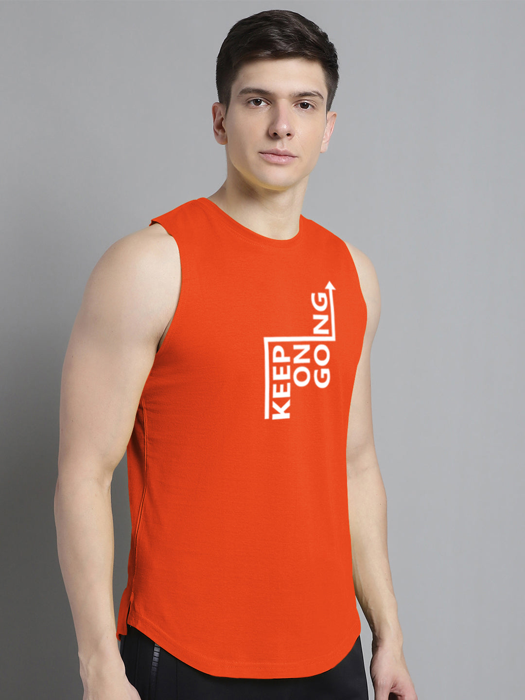 Fbar Keep On Going printed Pure Cotton Training Vest - Friskers