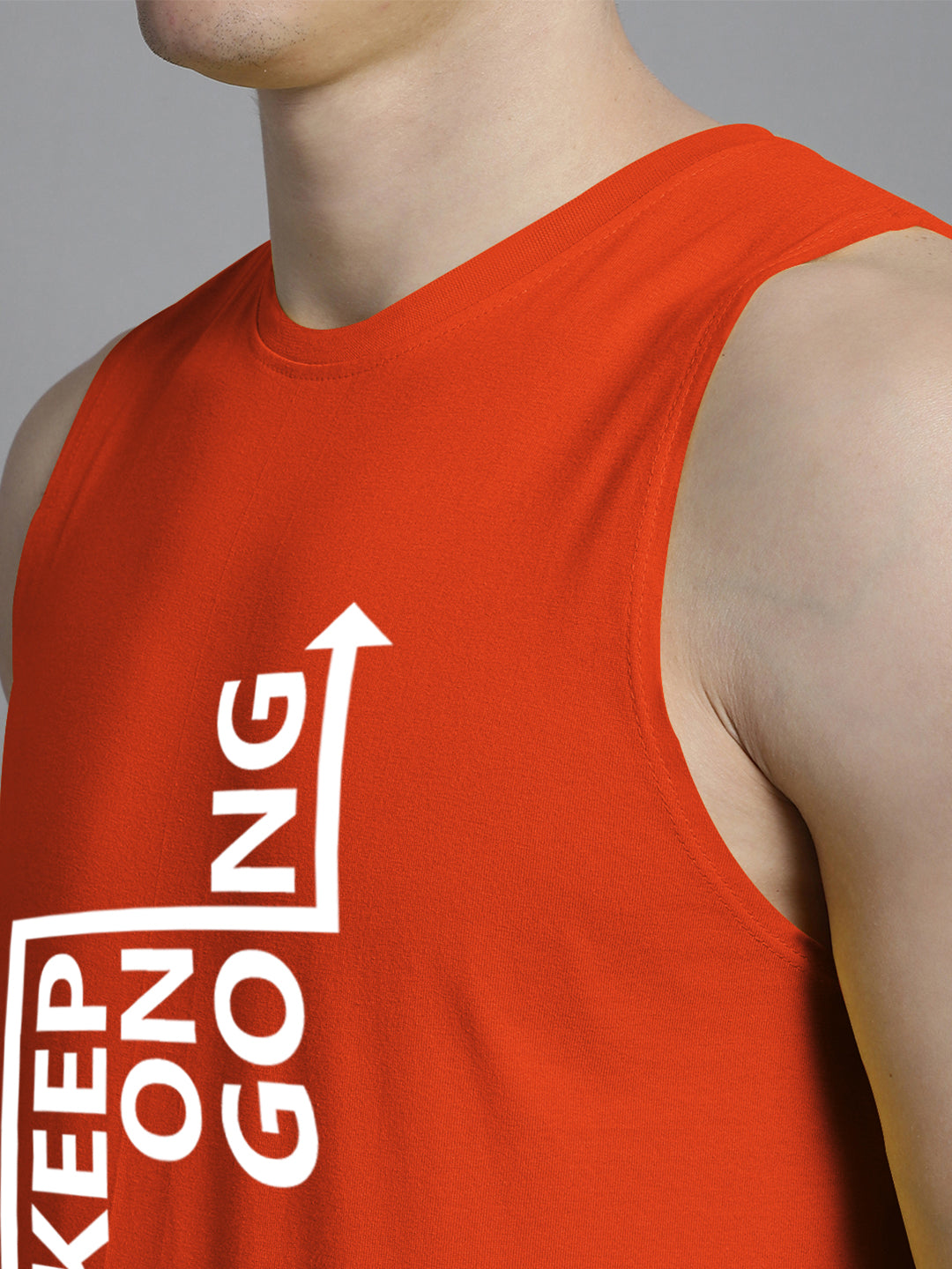 Fbar Keep On Going printed Pure Cotton Training Vest - Friskers