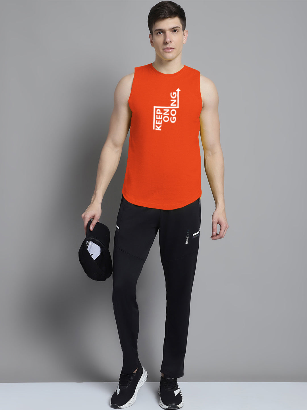 Fbar Keep On Going printed Pure Cotton Training Vest - Friskers