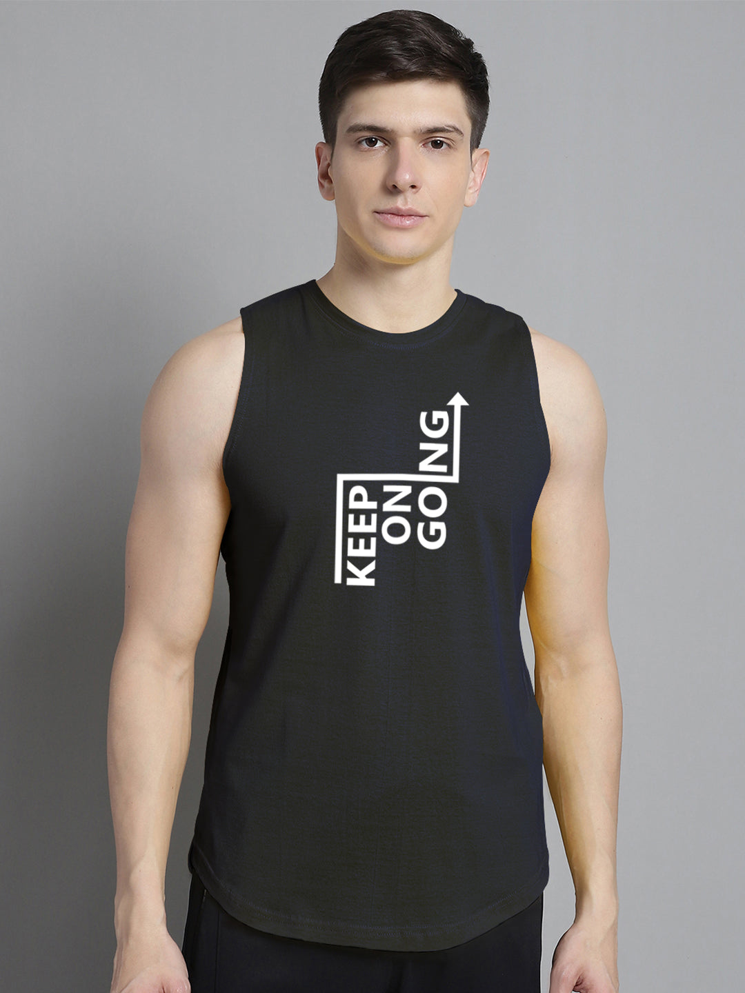 Fbar Keep On Going printed Pure Cotton Training Vest - Friskers