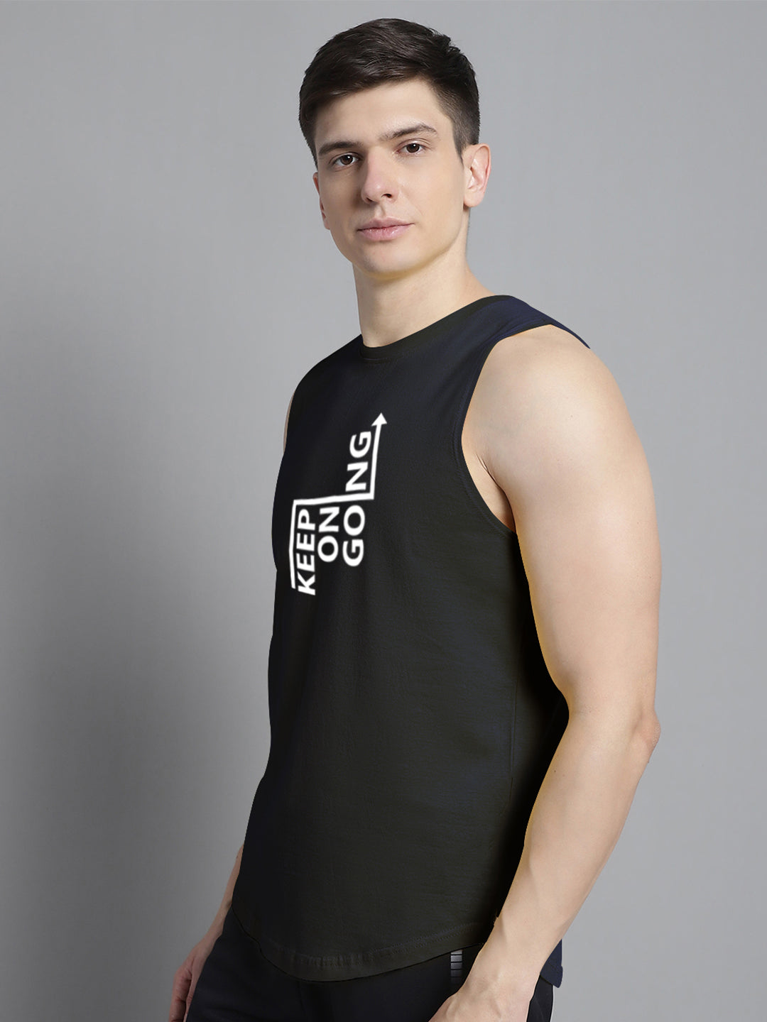 Fbar Keep On Going printed Pure Cotton Training Vest - Friskers