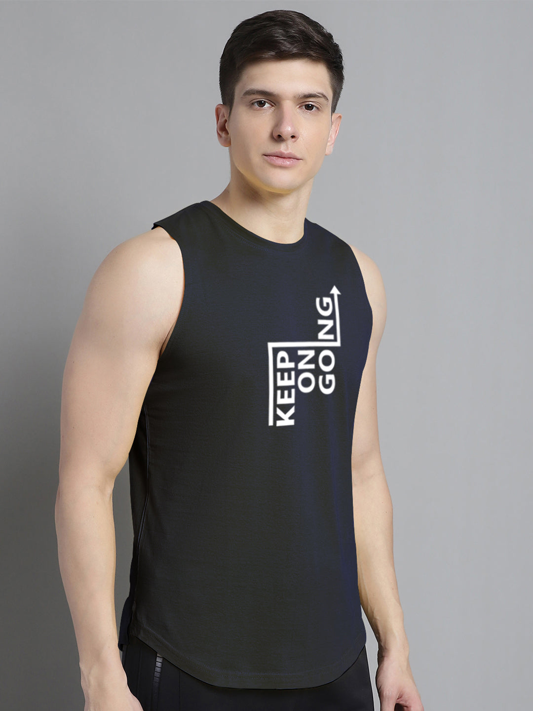 Fbar Keep On Going printed Pure Cotton Training Vest - Friskers