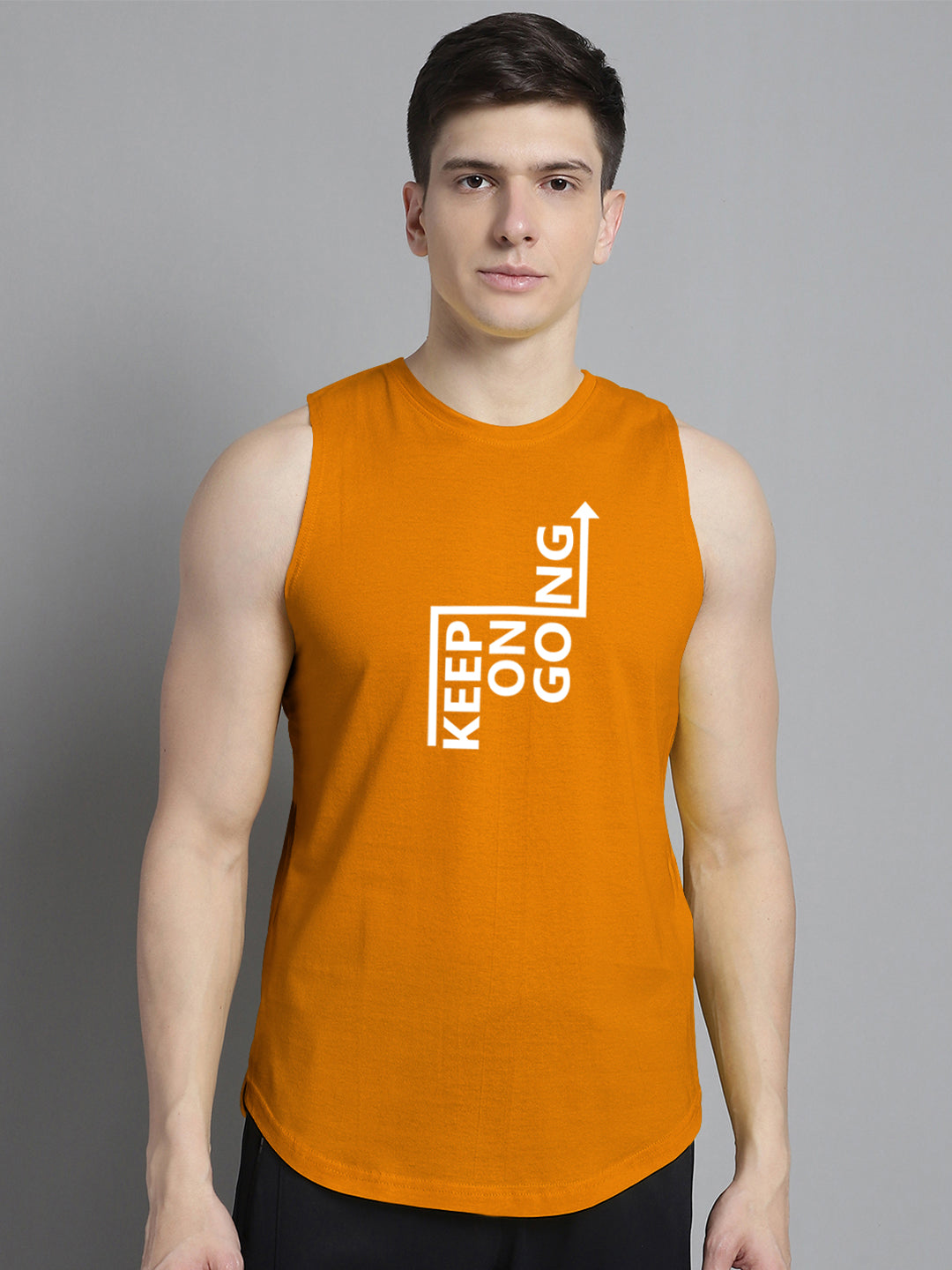 Fbar Keep On Going printed Pure Cotton Training Vest - Friskers