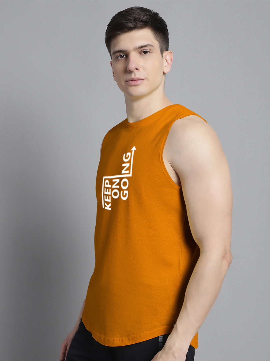 Fbar Keep On Going printed Pure Cotton Training Vest - Friskers