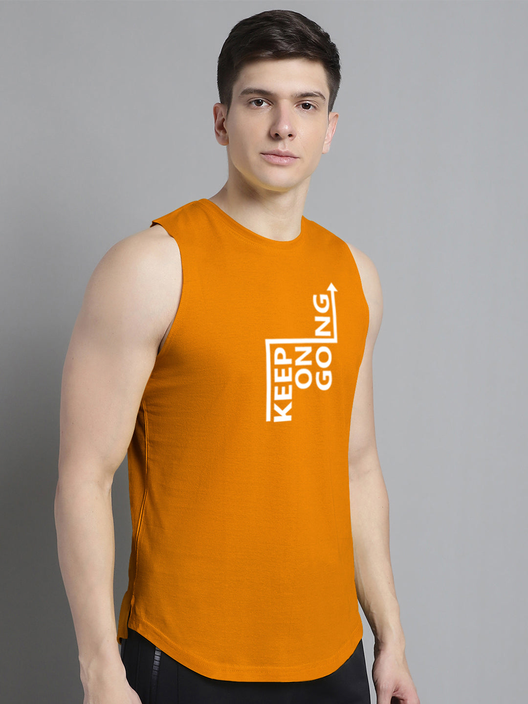 Fbar Keep On Going printed Pure Cotton Training Vest - Friskers