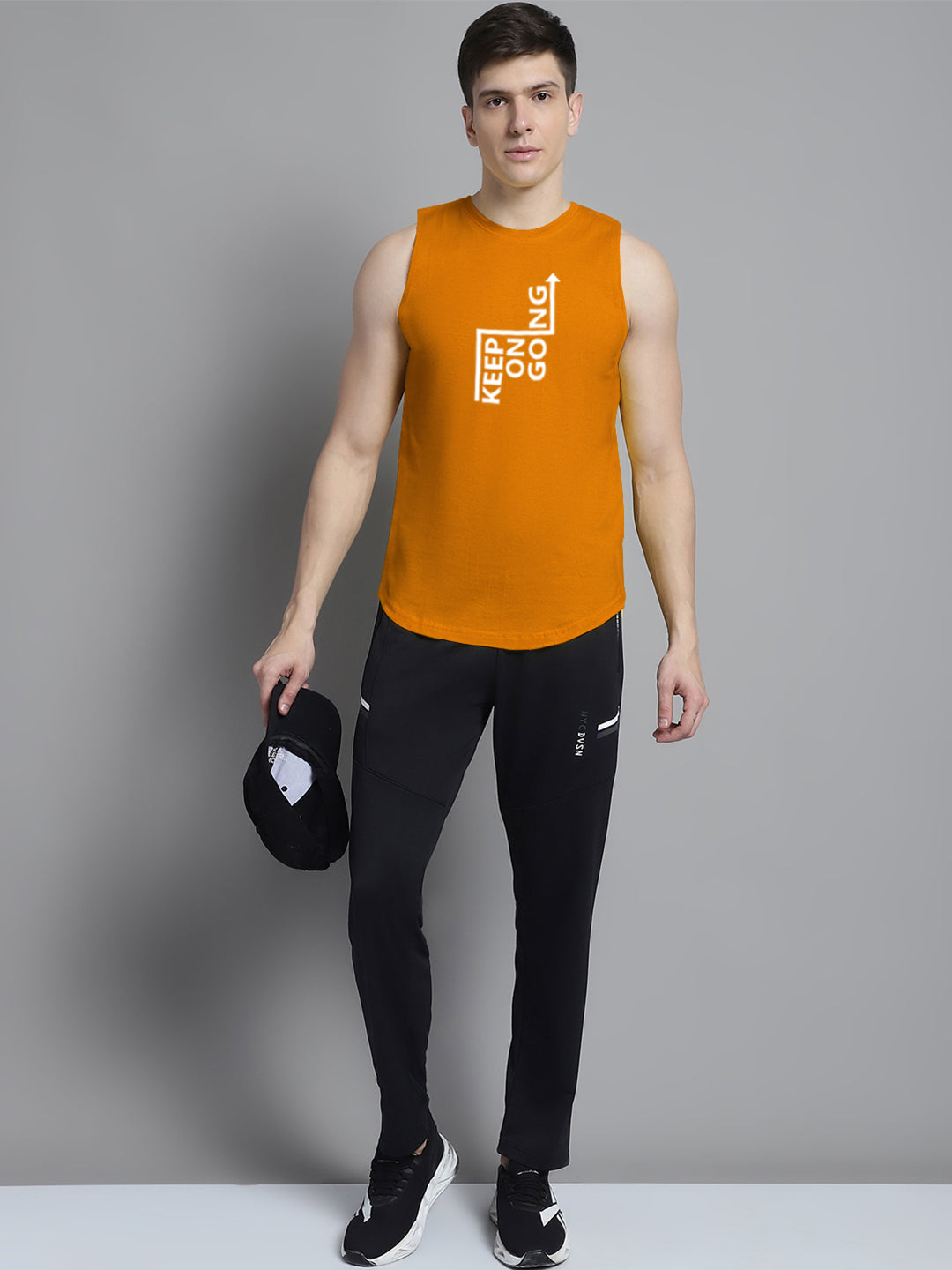 Fbar Keep On Going printed Pure Cotton Training Vest - Friskers