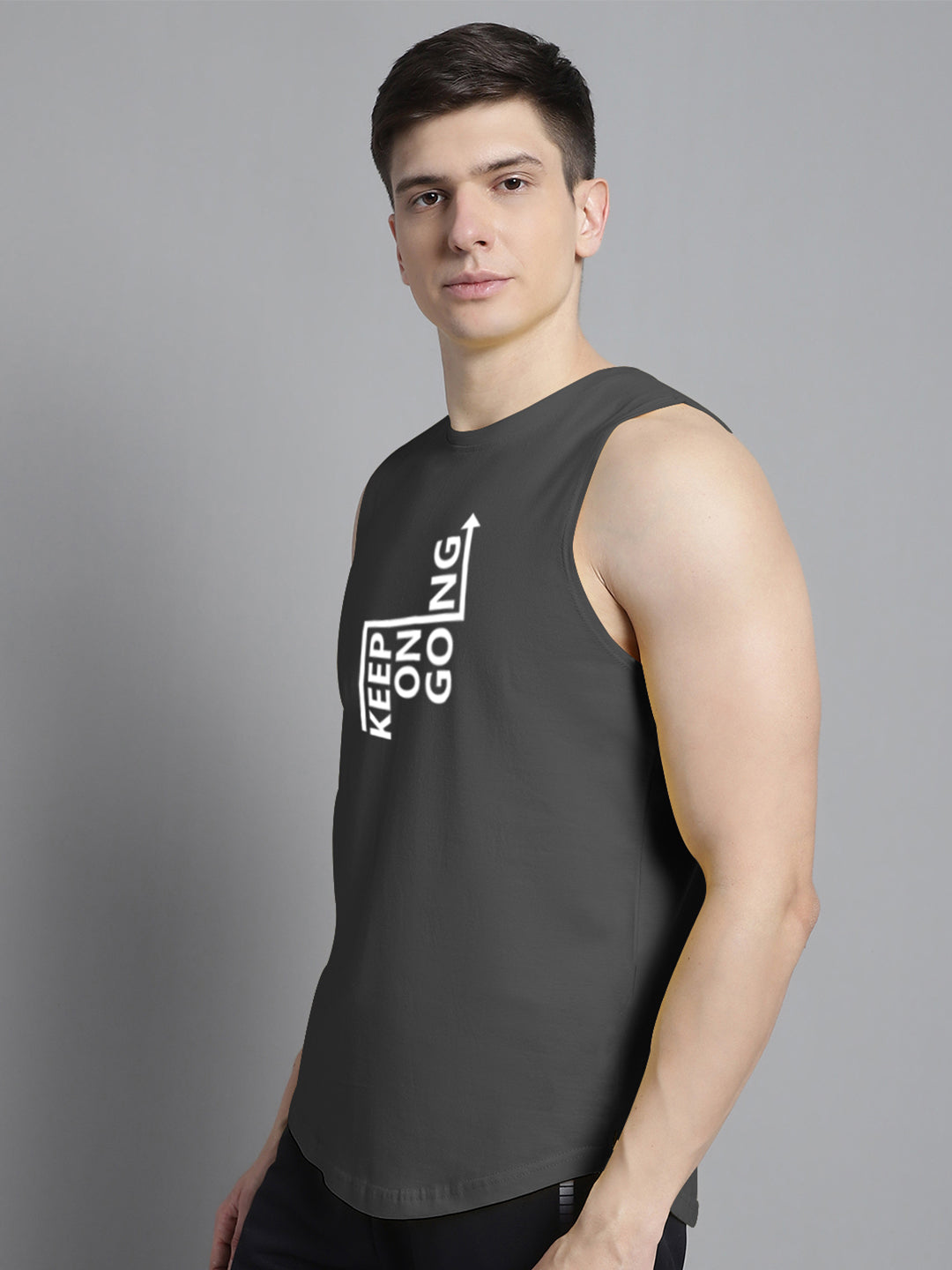 Fbar Keep On Going printed Pure Cotton Training Vest - Friskers