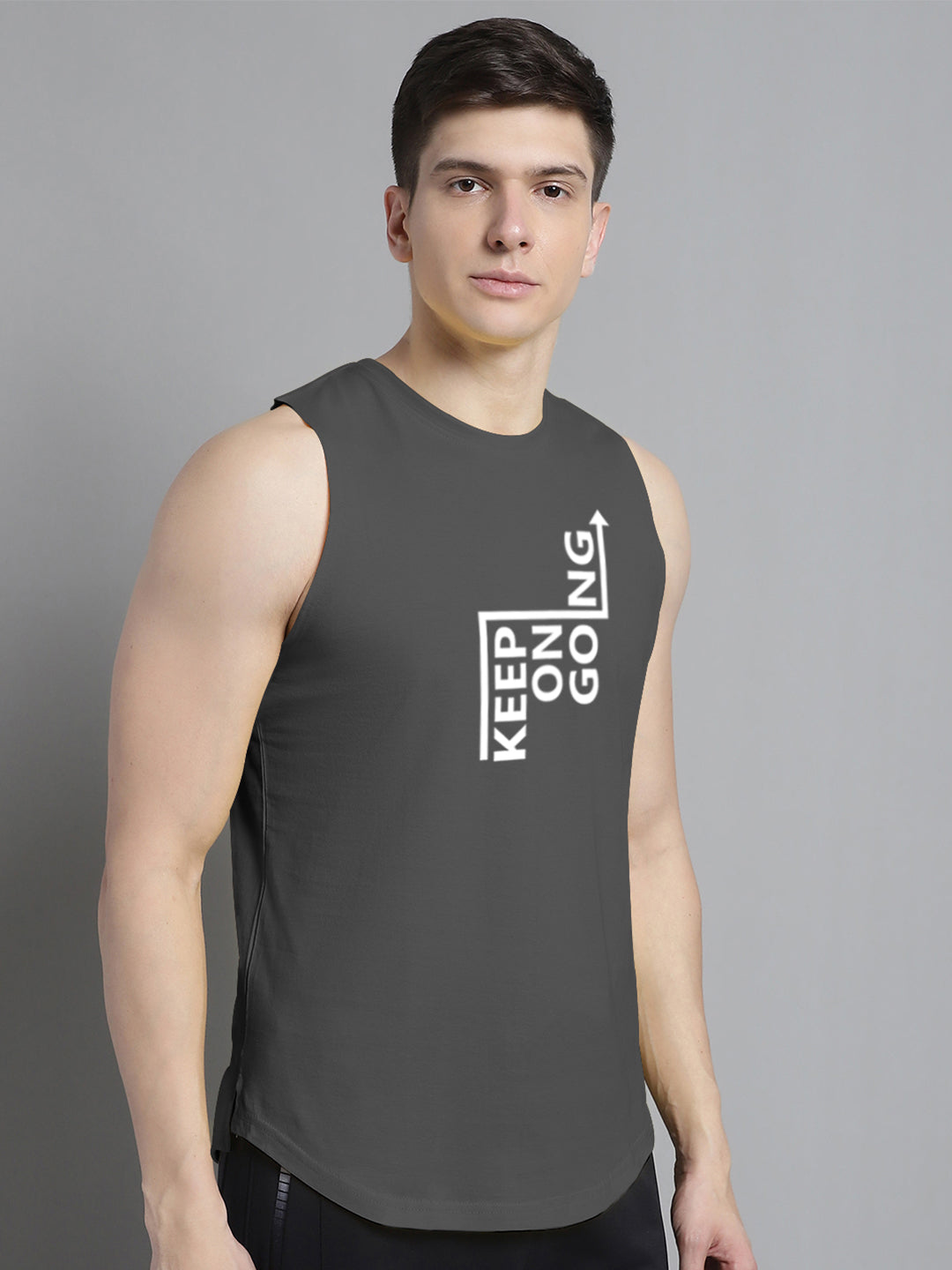 Fbar Keep On Going printed Pure Cotton Training Vest - Friskers